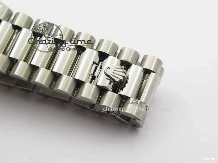 1:1 Bracelet Day-Date Dial Ice Noob Edition A3255 40mm SS on 228206 SS Textured Blue Best 0405